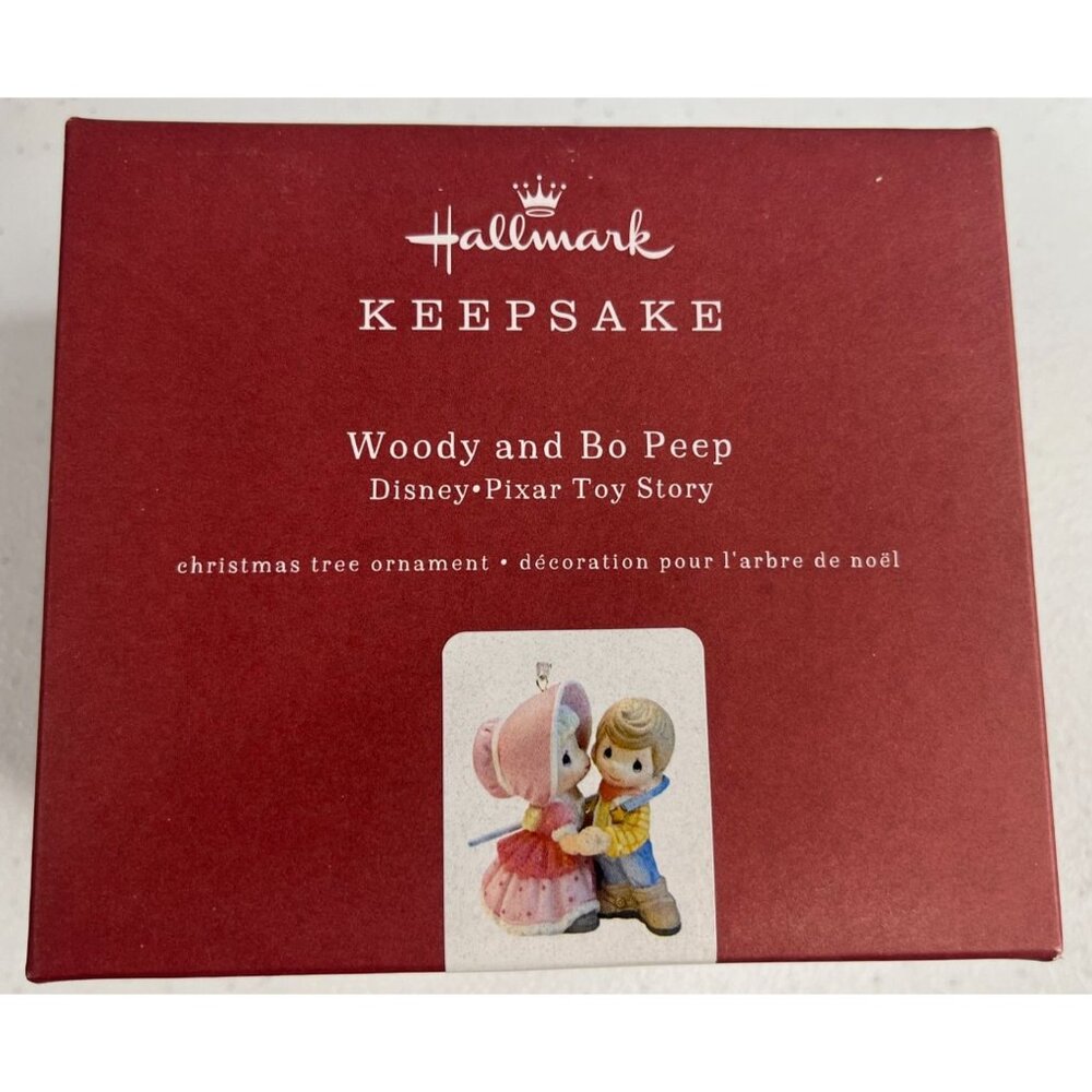 Hallmark Woody BoPeep 2019 Disney-Pixar Toy Story Christmas Ornament Porcelain